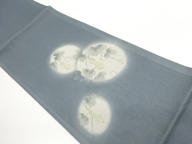 JAPANESE KIMONO / FUKURO OBI FOR SUMMER / KINSAI / GOURD